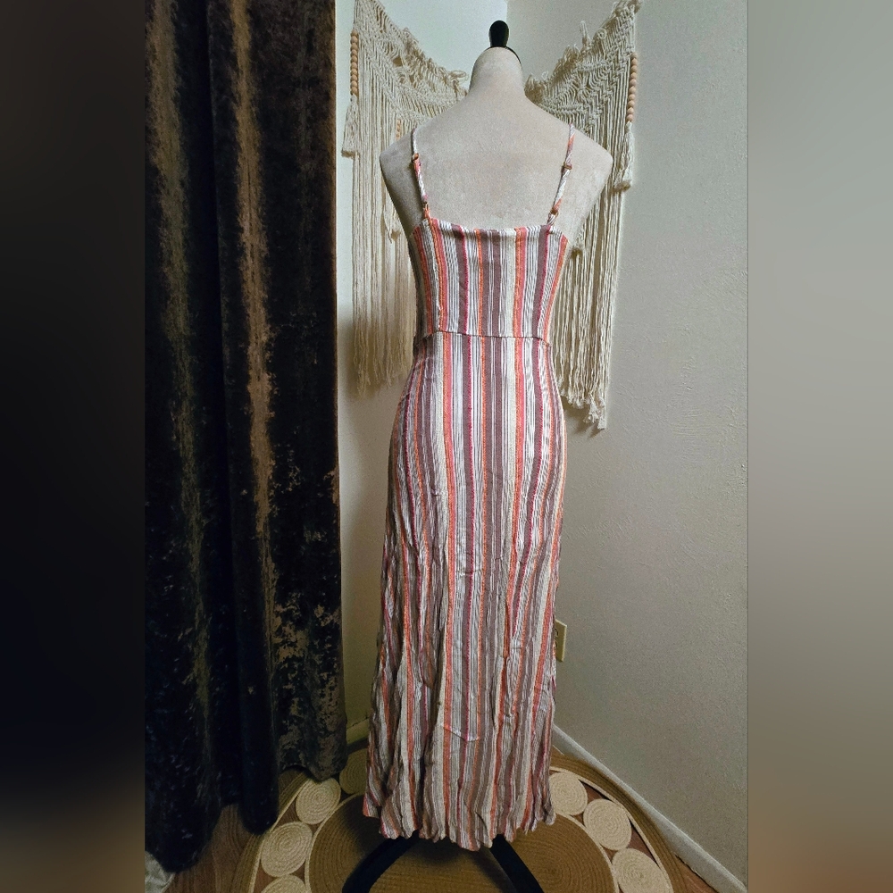 Harper Heritage Button Down Striped Maxi Dress - Picture 5 of 9